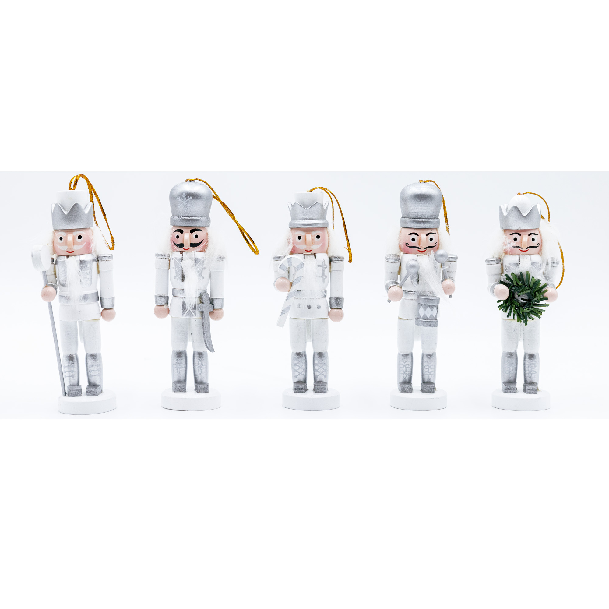 Chrisrtmas tree decoration nutcracker, 6pcs